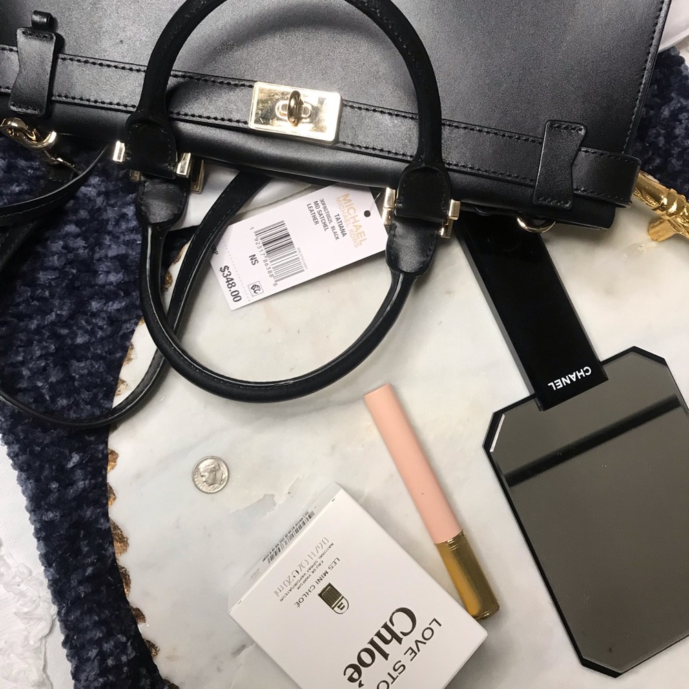 Michael Kors Tatiana Leather MD Satchel